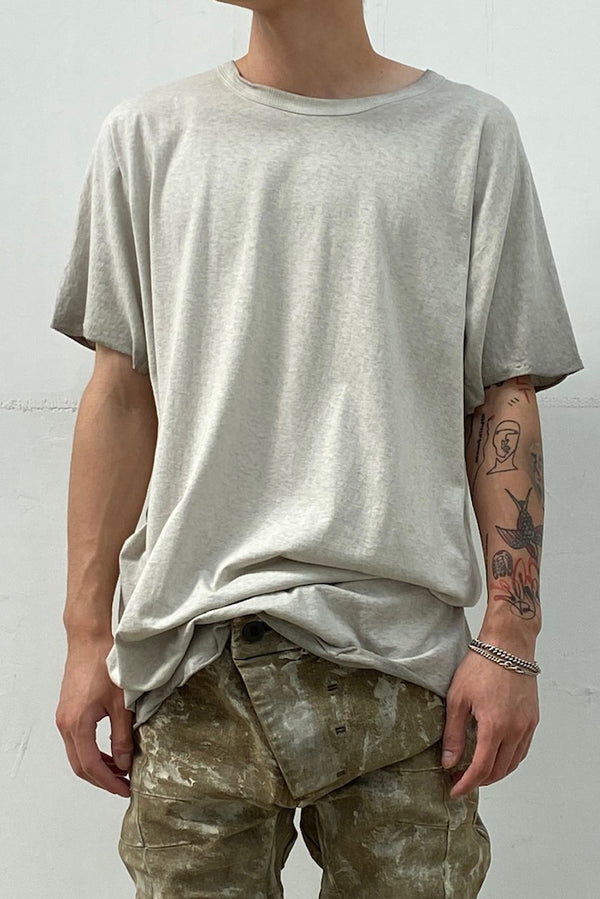 BORIS BIDJAN SABERI Short Sleeve T-Shirt TS ONE PIECE ST RF F035 Faded Light Gray 9 PBBS21
